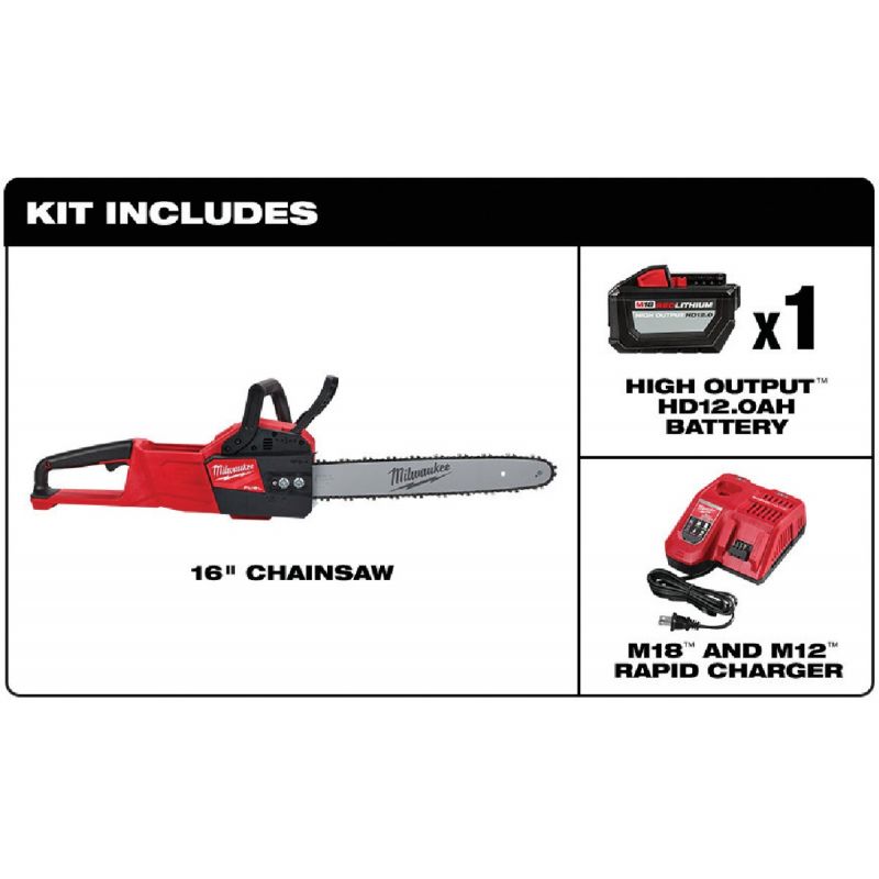 Milwaukee M18 Fuel Cordless Chainsaw Kit Red