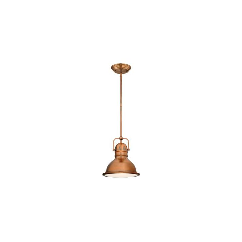 Westinghouse 63084A Mini Pendant Light, 120 V, 1-Lamp, LED Lamp, 800 Lumens Lumens, 3000 K Color Temp, Metal Fixture