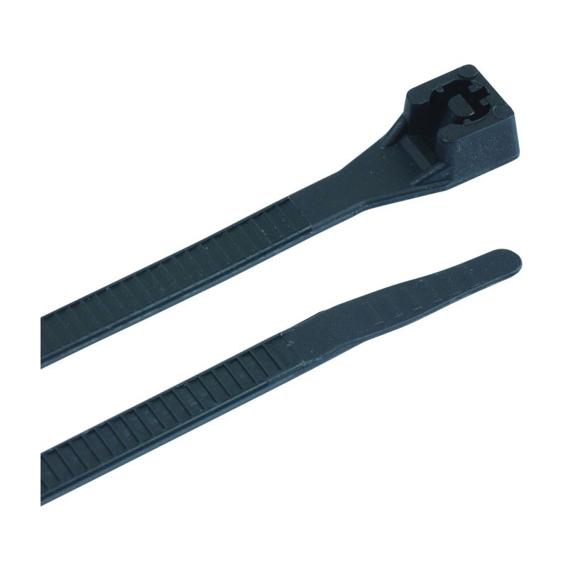 Gardner Bender 46-310UVBM Cable Tie, Double-Lock Locking, 6/6 Nylon, Black Black