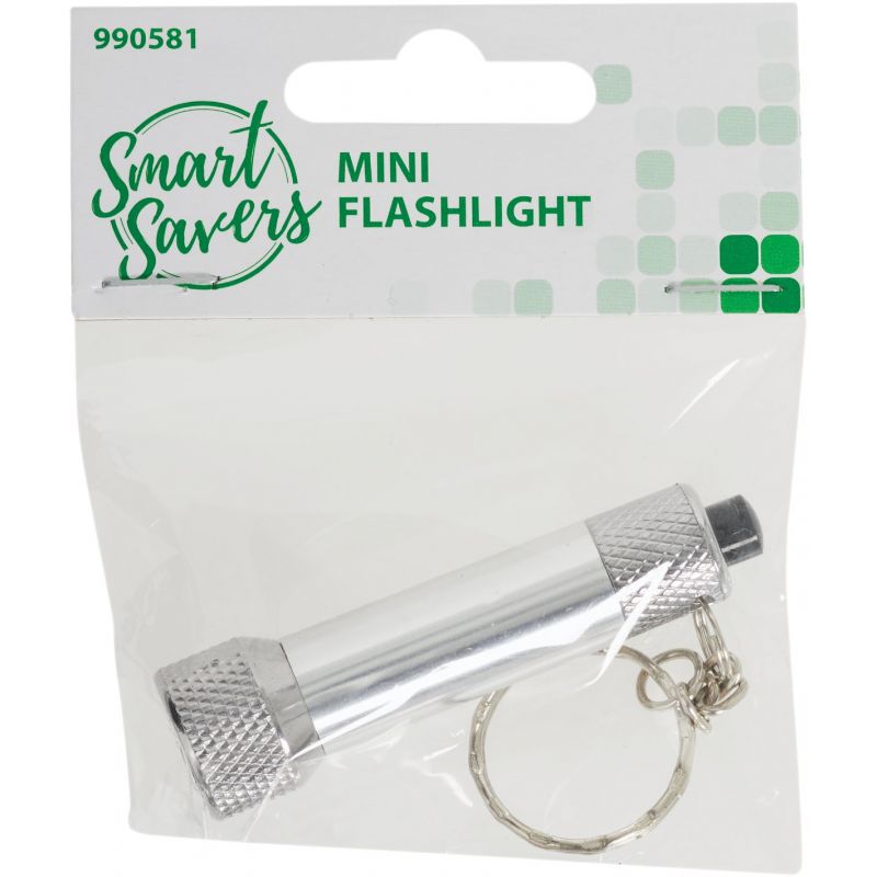 Smart Savers LED Flashlight Silver, Black, Red, Or Green (Pack of 12)