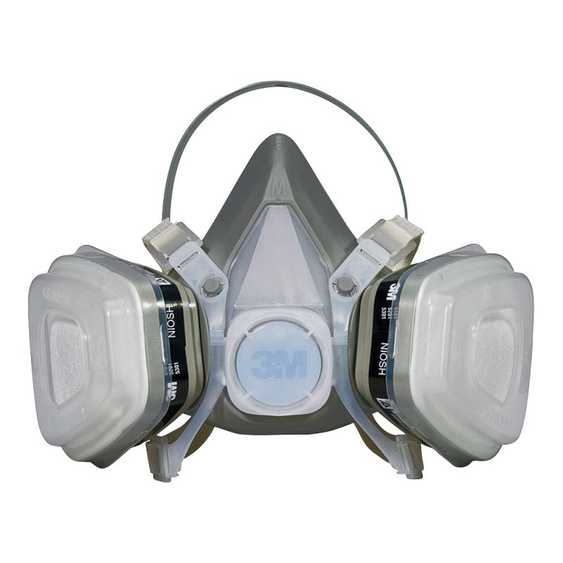 3M TEKK Protection 52P71PC1-B/R52P71 Disposable Respirator, M Mask, P95 Filter Class, Dual Cartridge, Gray Gray