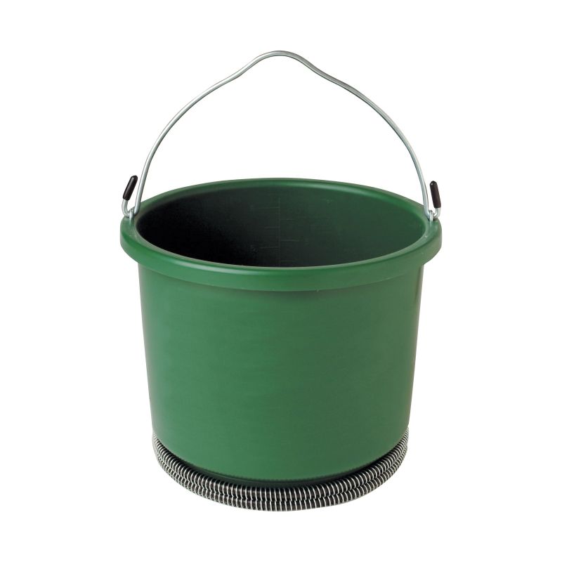 Farm Innovators HB-60 Heated Bucket, Plastic, Green Green