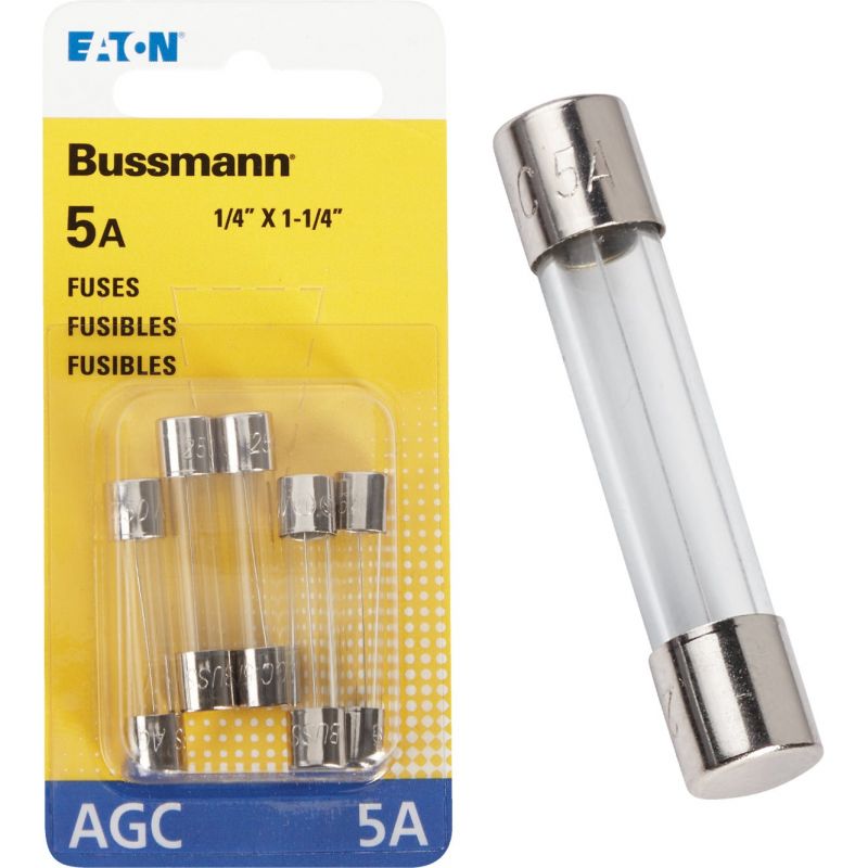 Bussmann Glass Tube Automotive Fuse Clear, 5A