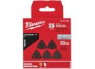 Milwaukee OPEN-LOK 3-1/2 In. Assorted Grit Triangle Sandpaper