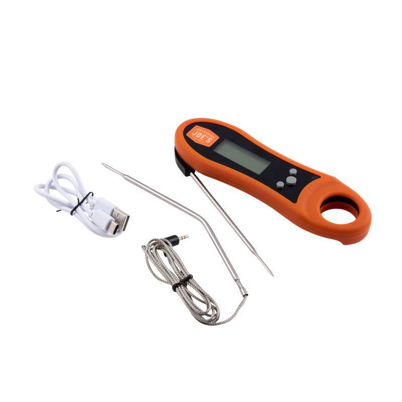 Buy Oklahoma Joe's PitPro Series 5328279P06 Instant Read Thermometer,-40 to  572 deg F, Backlit Display, 2 Probe Sensor Black/Orange (Pack of 6)
