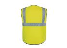 Fieldsheer MCUV02100421 Safety Vest, L, Unisex, Fits to Chest Size: 45 to 48 in, Polyester, High-Visibility, Zipper L, High-Visibility