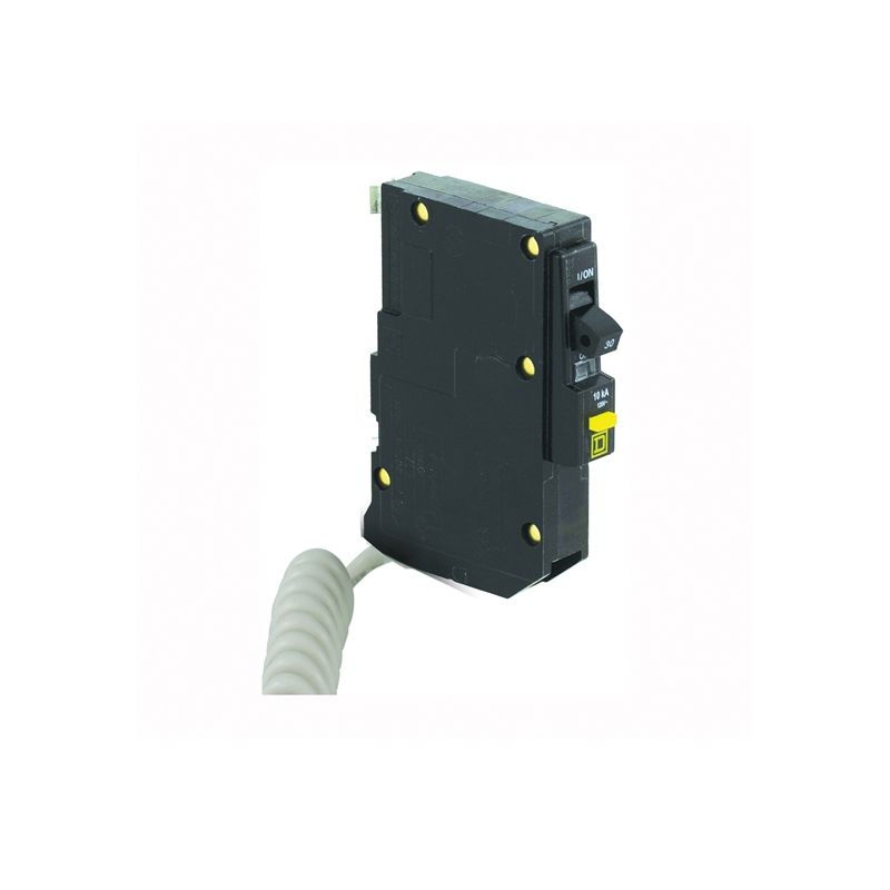 Square D QO QO130GFI Circuit Breaker, Mini, 30 A, 1 -Pole, 120 V, Fixed Trip, Plug Mounting