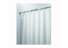 iDESIGN 14652 Shower Curtain/Liner, 72 in L, 72 in W, Polyester, White White