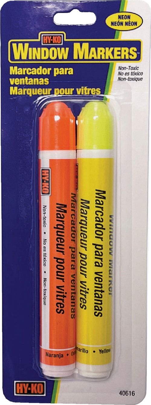 Buy Midwest Fastener Hy-Ko Window Paint Marker Orange & Yellow