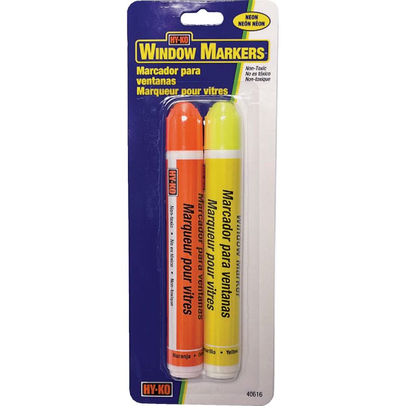Buy Midwest Fastener Hy-Ko Window Paint Marker Orange & Yellow
