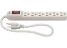 Do it Grounded 6-Outlet Surge Protector Strip Gray, 15A