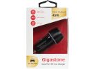 Gigastone USB-A &amp; Type-C Car Charger Black