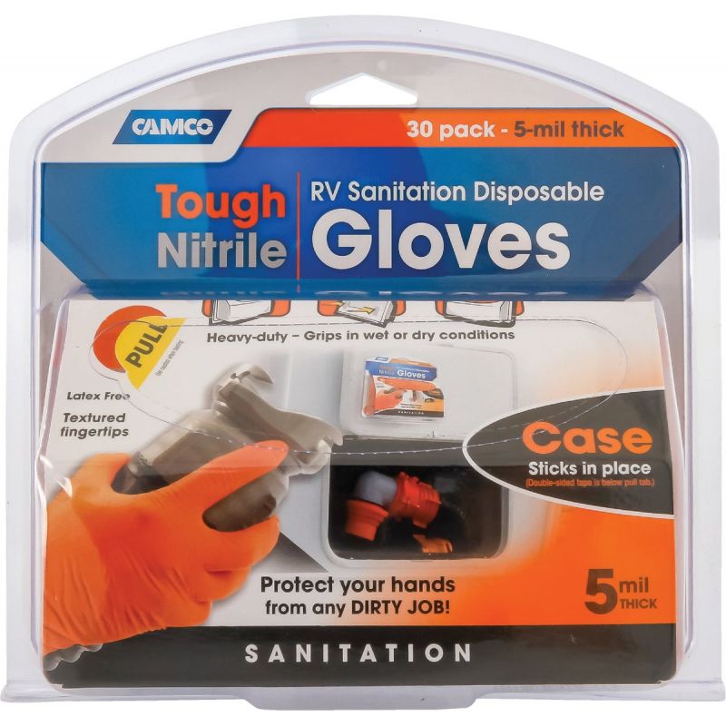 Camco Nitrile RV Sanitation Gloves 1 Size Fits All