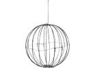 Alpine Foldable Metal Sphere LED Christmas Ornament 8 In. W. X 9 In. H. X 8 In. L., Warm White