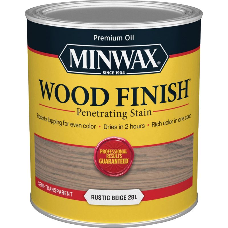 Minwax Wood Finish Penetrating Stain Rustic Beige, 1 Qt.