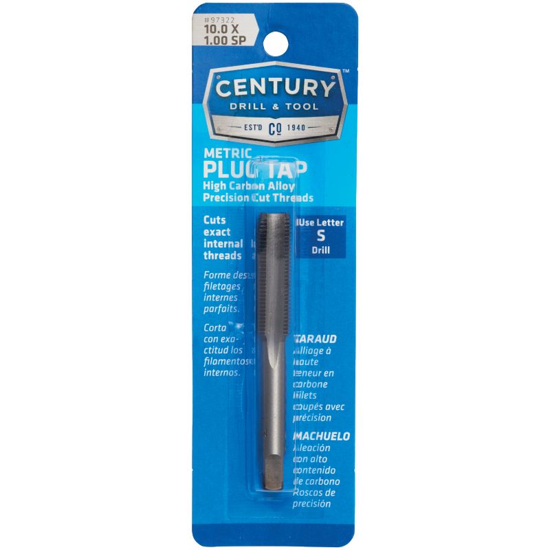 Century Drill &amp; Tool Metric Plug Tap 10.0X1.00