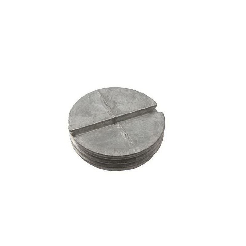 Bell Outdoor 5270-5 Closure Plug, 3/4 in, Gray, Zinc-Plated Gray