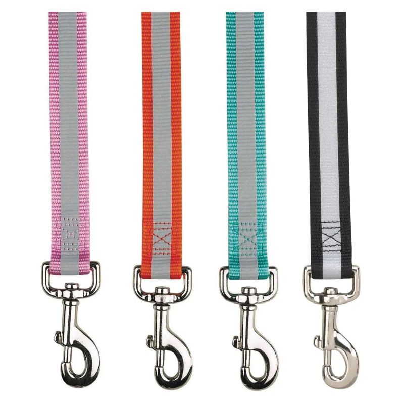 Guardian Gear ZA985 66 75 Reflective Dog Lead, 6 ft L, 1 in W, Nylon Line, Pink, Fastening Method: Swivel Clip Pink