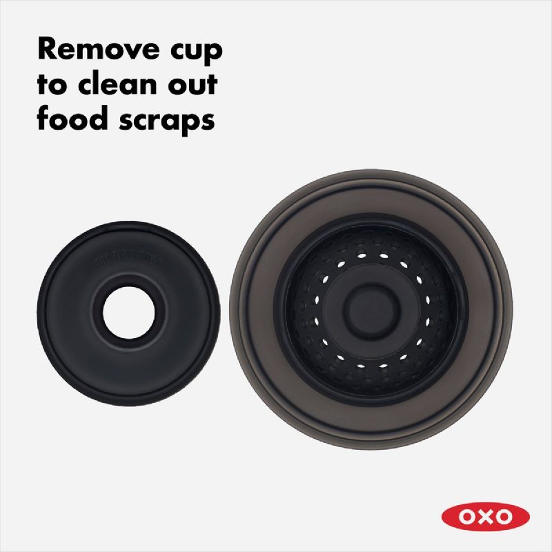 OXO Good Grips Silver Silicone Sink Strainer, 4.37 in - Foods Co.