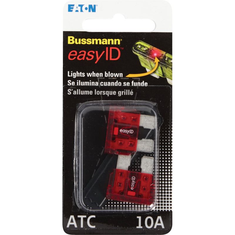 Bussmann easyID Illuminating Automotive Fuse Red, 10