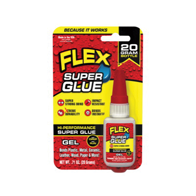 Flex Super Glue Liquid Brush-On Bottle 10g (8-Pack)