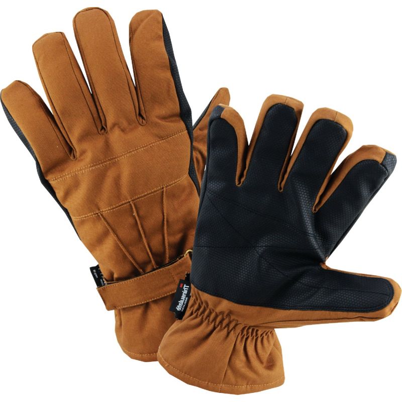 West Chester Protective Gear Winter Ski Glove L, Black &amp; Brown
