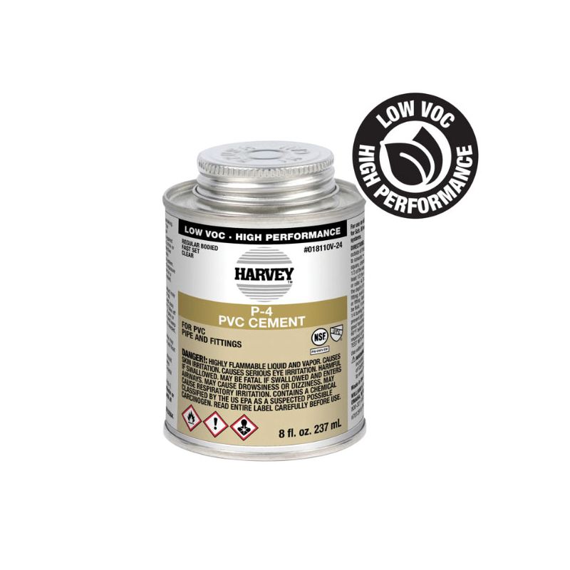 Harvey 018110V-24 Regular-Bodied Fast Set Cement, 8 oz Can, Liquid, Clear Clear