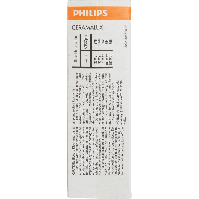 Philips Ceramalux BD17 Medium Base High-Intensity Light Bulb