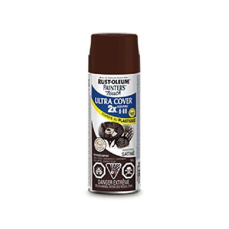 Rust-Oleum 253716 Spray Paint, Satin, Espresso, 340 g, Can Espresso (Pack of 6)