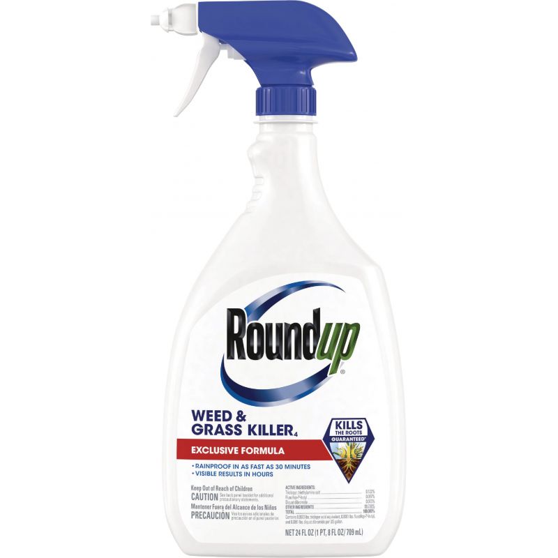 Roundup Exclusive Formula Weed &amp; Grass Killer 24 Oz., Trigger Spray