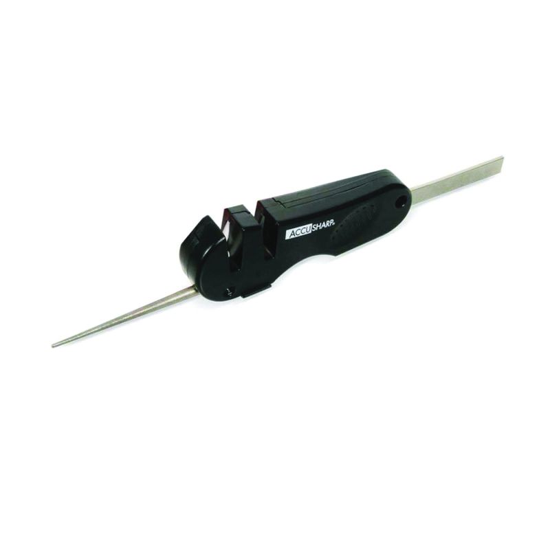 Accusharp 029C Knife and Tool Sharpener, Tungsten Carbide Abrasive Black