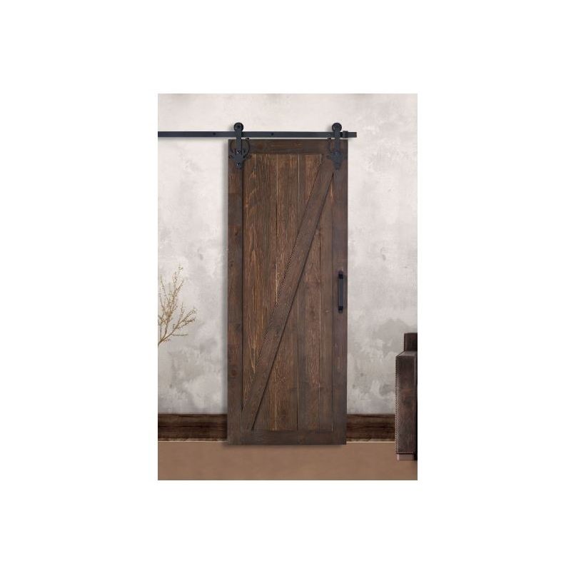 Colonial Elegance Chalet RDCHA-38-37 Barn Door, 37 in W Door, 84 in H Door, Pine Door, Natural Door