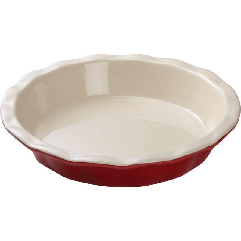 GoodCook OvenFresh Ceramic Pie Plate Red, Deep Dish