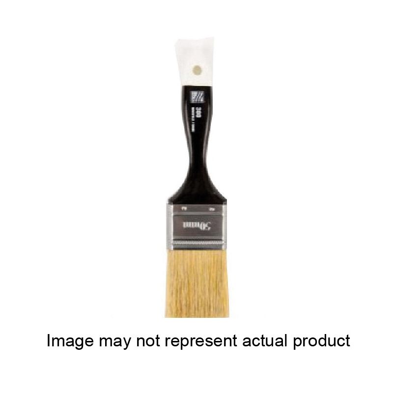 NOUR 300-30N Straight Wall Paint Brush, 1.2 in W, 2-1/4 in L Bristle White