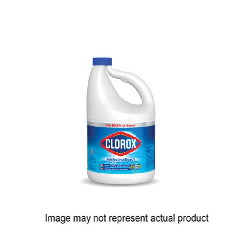 Clorox 32263 Regular Bleach, 81 oz, Liquid, Bleach Light Yellow