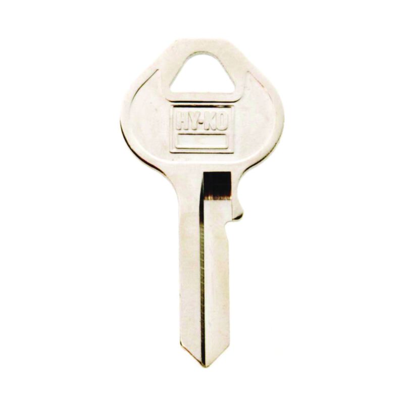 Hy-Ko 11010M10 Key Blank, Brass, Nickel, For: Master Locks and Padlocks (Pack of 10)