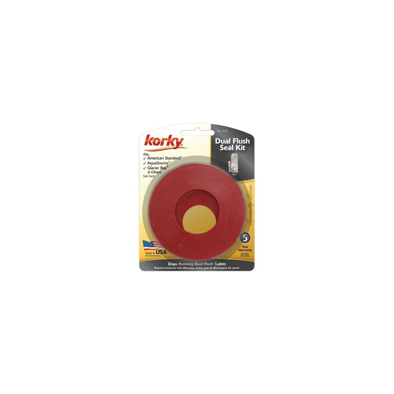Korky 440BP Dual Flush Seal Kit, Rubber, Red Red