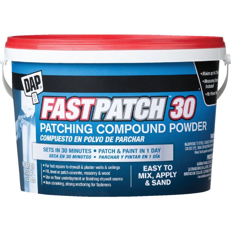 DAP Fastpatch 30 Patching Compound Powder White, 3.5 Lb.