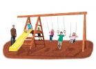 Swing N Slide Pioneer Swing Set Kit Lumber, slide, and wood screws not included