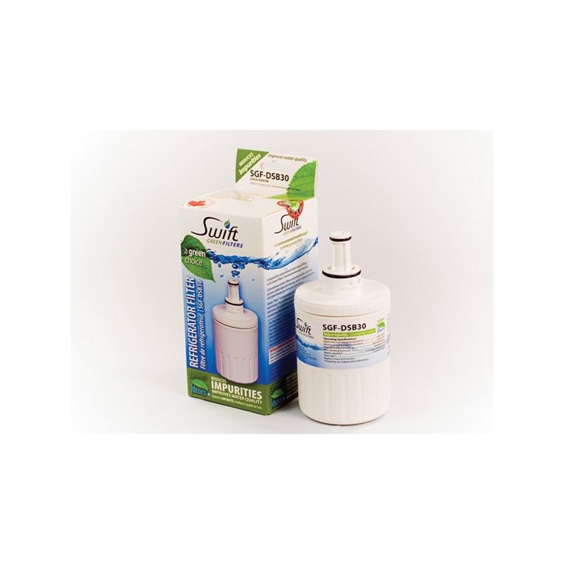Swift Green Filters SGF-DSB30 Refrigerator Water Filter, 0.5 gpm, Coconut Shell Carbon Block Filter Media