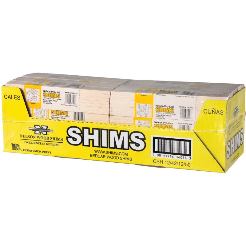 Nelson Wood Shims Beddar Wood Shim (Pack of 12)