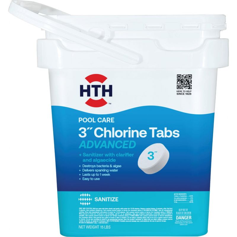 HTH Chlorine Tabs Advanced 15 Lb.