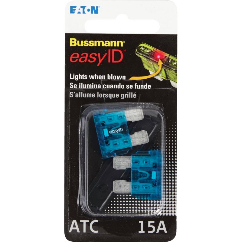 Bussmann easyID Illuminating Automotive Fuse Blue, 15A