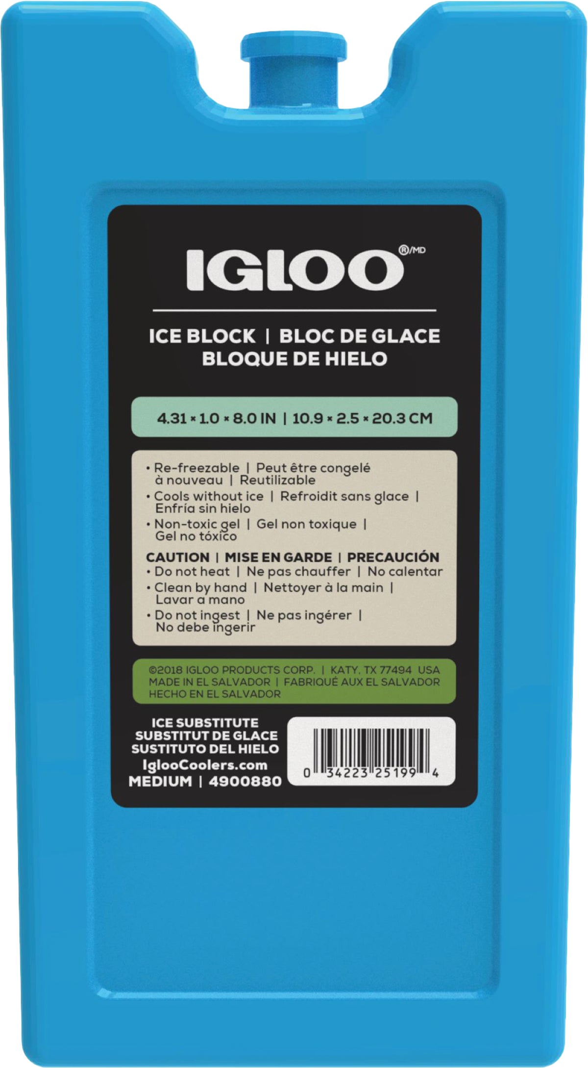 Igloo Small Re-freezable Blue Ice