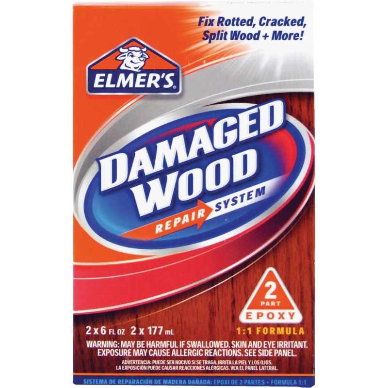 Elmer&#039;s Damaged Wood Repair System Wood Filler 6 Oz., Light Tan