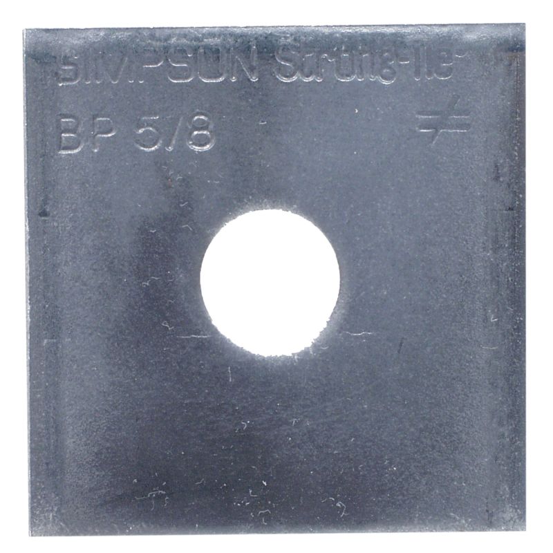 Simpson Strong-Tie BP 5/8 Bearing Plate, 1/4 in Gauge, Steel