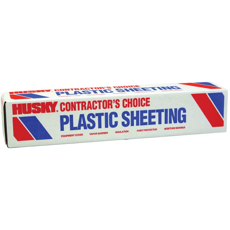 Poly-America CF00712-0400C Painter&#039;s Sheeting, 400 ft L, 12 ft W, Clear Clear