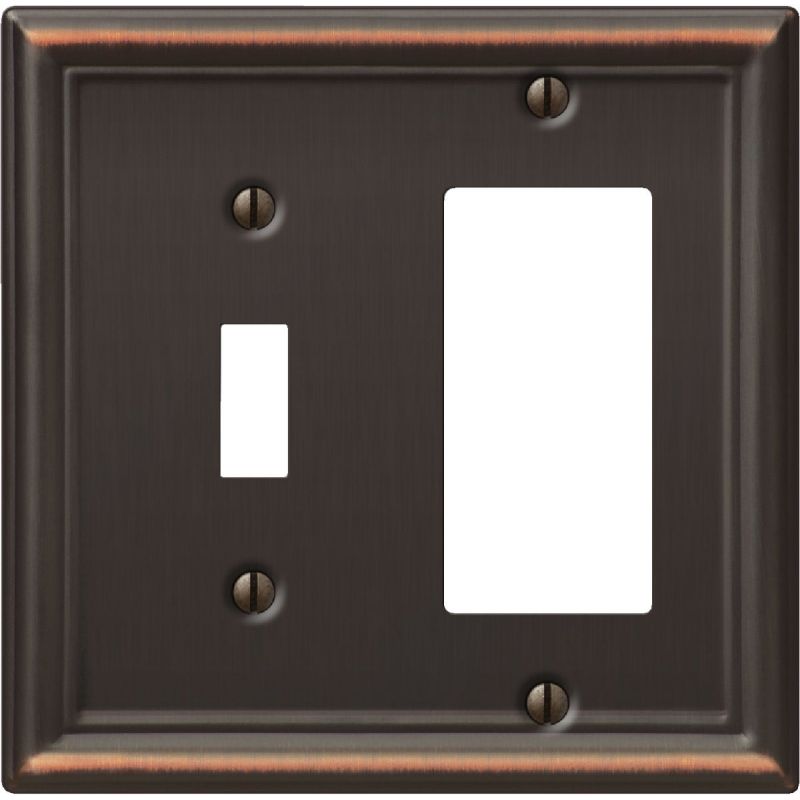 Amerelle Chelsea Combination Wall Plate Aged Bronze