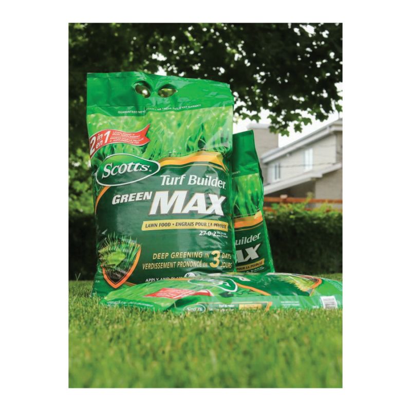 Scotts Green Max 30405 Lawn Food, 5.7 kg Bag, Granular, 27-0-2 N-P-K Ratio Gray
