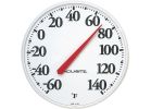 AcuRite Basic Indoor And Outdoor Thermometer 12.5 In. Dia. X 1 In. D., White